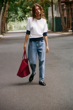 ФУТБОЛКА С ДЕКОРАТИВНЫМ КАНТОМ — ZARA