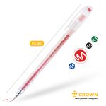 Ручка гелевая Crown красная, 0.5мм