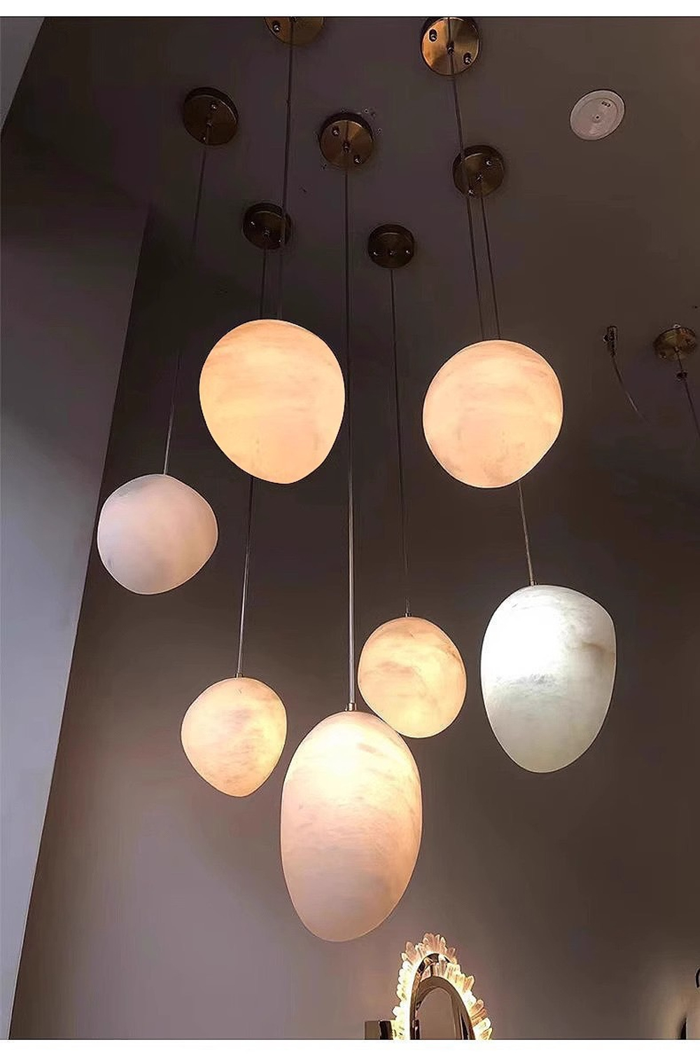 Pendant design lamp Galet S by Atelier Alain Ellouz
