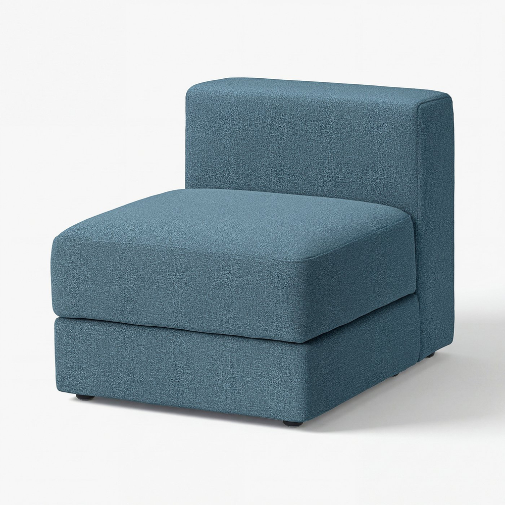 IKEA JÄTTEBO  (ИКЕА ЙЭТТЕБО)  -  Чехол на модуль 1-местный с ящиком — Аксвалль тёмный серо-синий