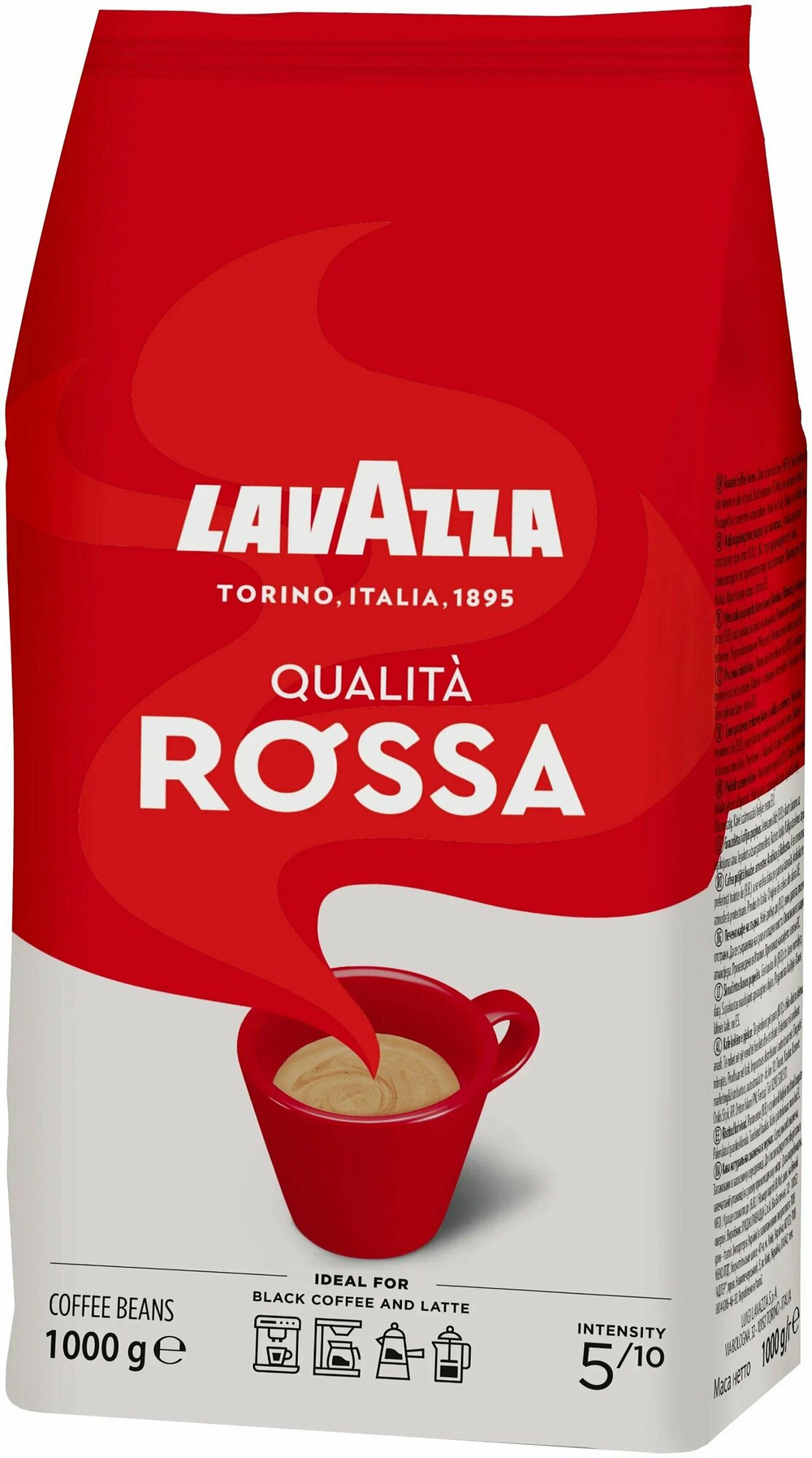 Кофе в зернах Lavazza Qualita Rossa средней обжарки  1000 г (Италия)