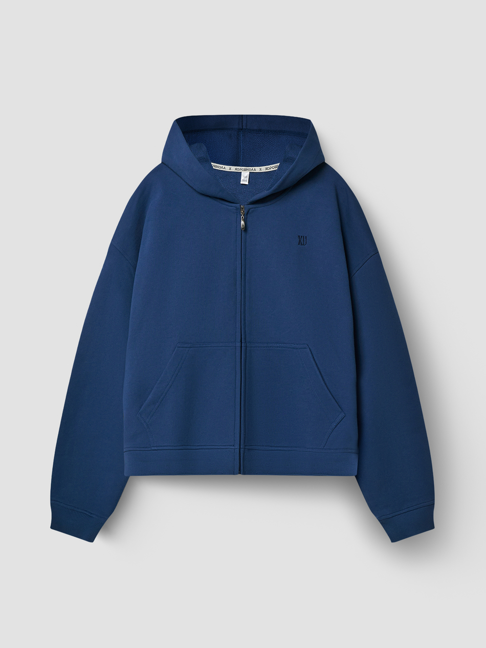 ХУДИ НА МОЛНИИ PREMIUM INDIGO