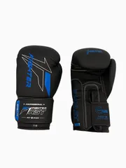 Перчатки боксерские Fighter черно-синие
