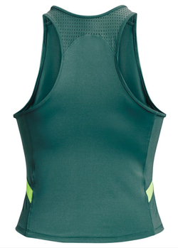 Женский топ теннисный Under Armour Armour Mesh Tank - coastal teal/lime surge