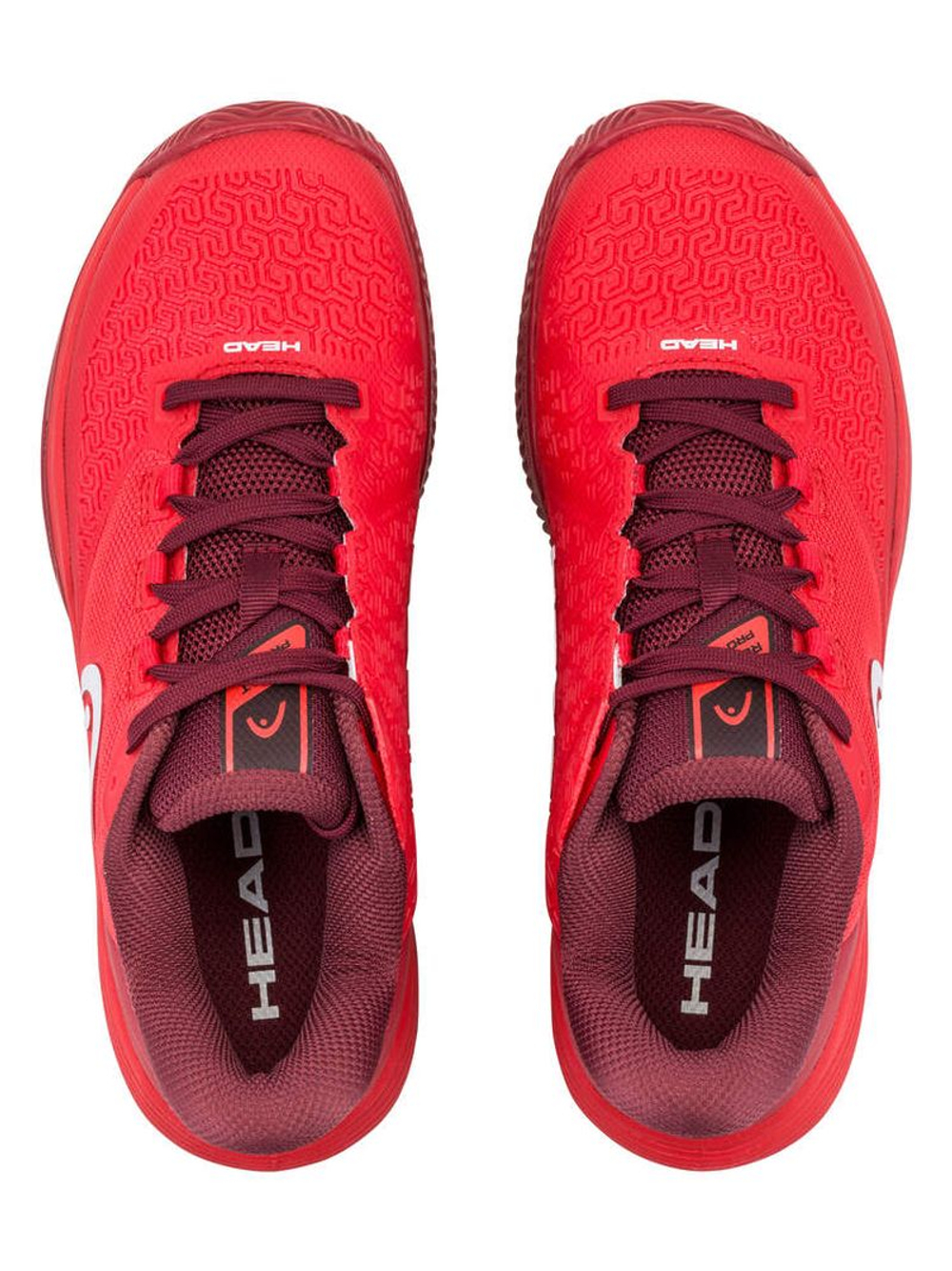 Детские Кроссовки теннисные  Head Revolt Pro 5.0 Clay - red/dark red