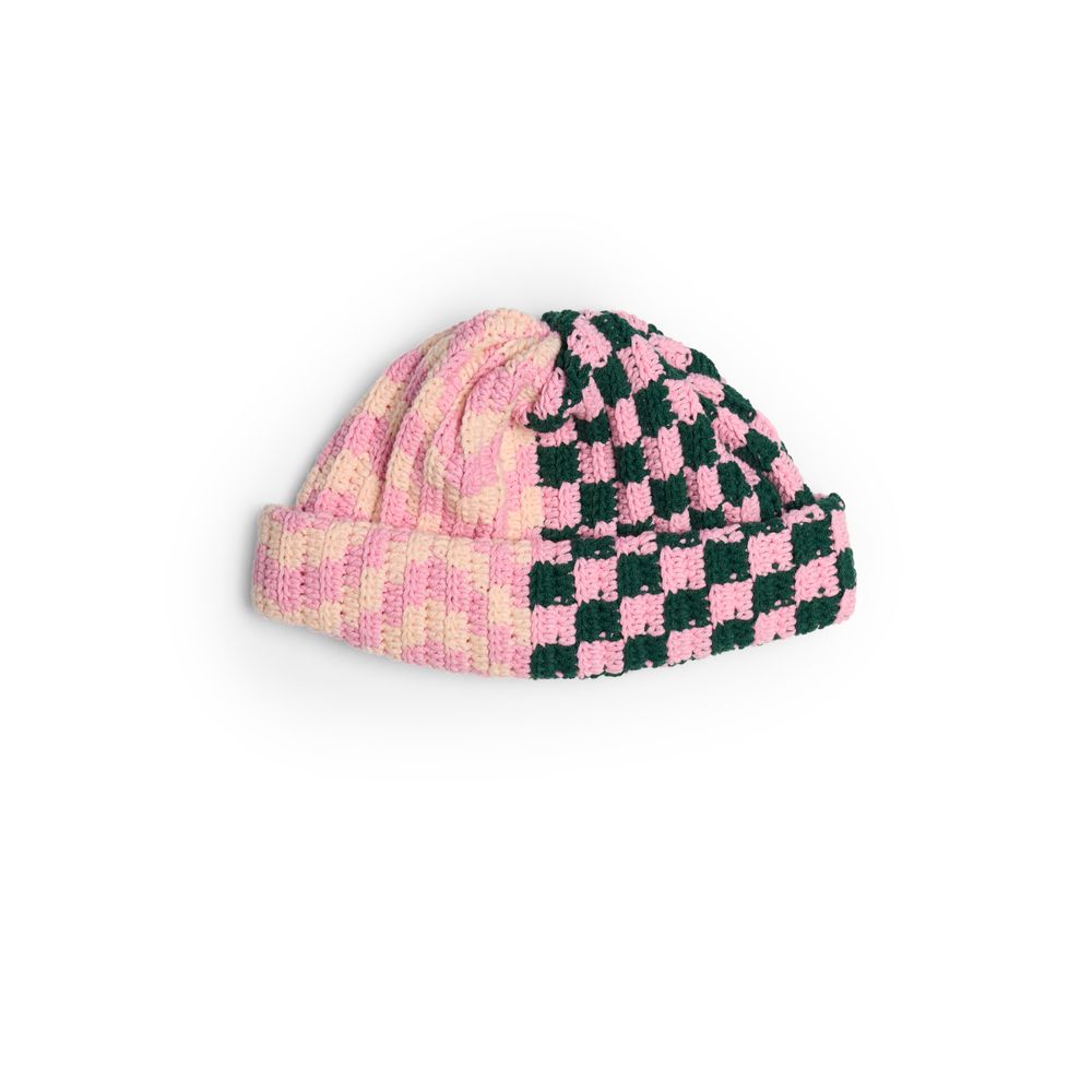 Шапка Jacob Cro Beanie Twins "Pink/Turquoise"