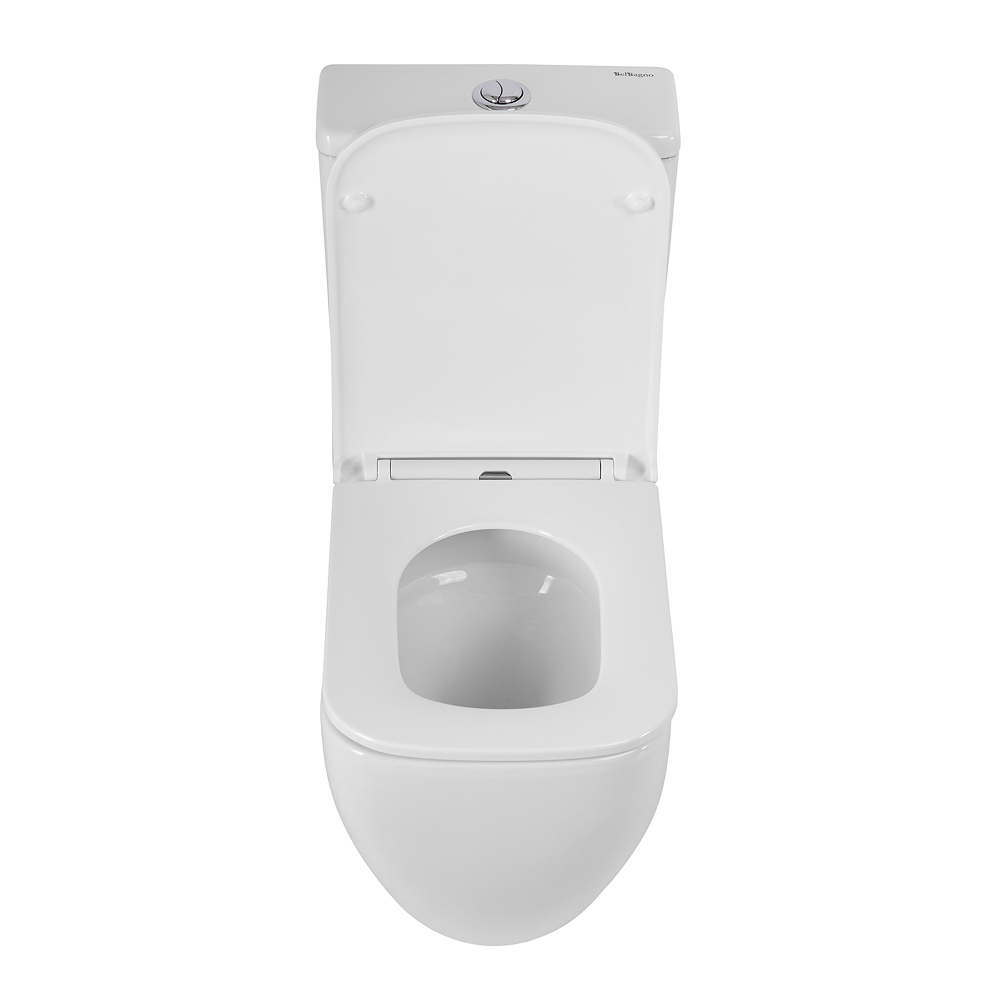 Унитаз-компакт безободковый с сиденьем и смывом TORNADO BelBagno LUCE-TOR BB2197CP-TOR/SC/BB2197T