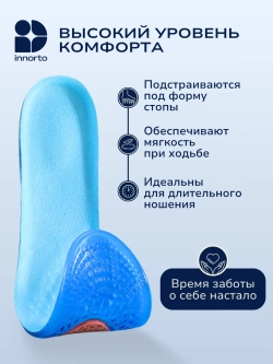 Стельки для обуви и кроссовок гелевые