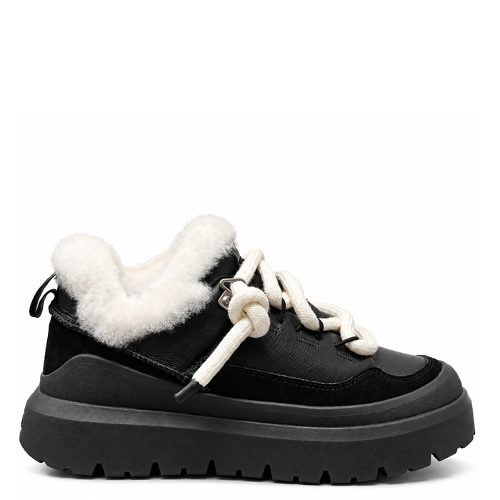 Ugg Mens Heritage Utility Sneaker Black Leather Ugg Mens Heritage Utility Sneaker Black Leather