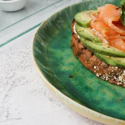 Тарелка с бортом d 22 см h2,7 см Green Frutti di Mare P.L. [1]