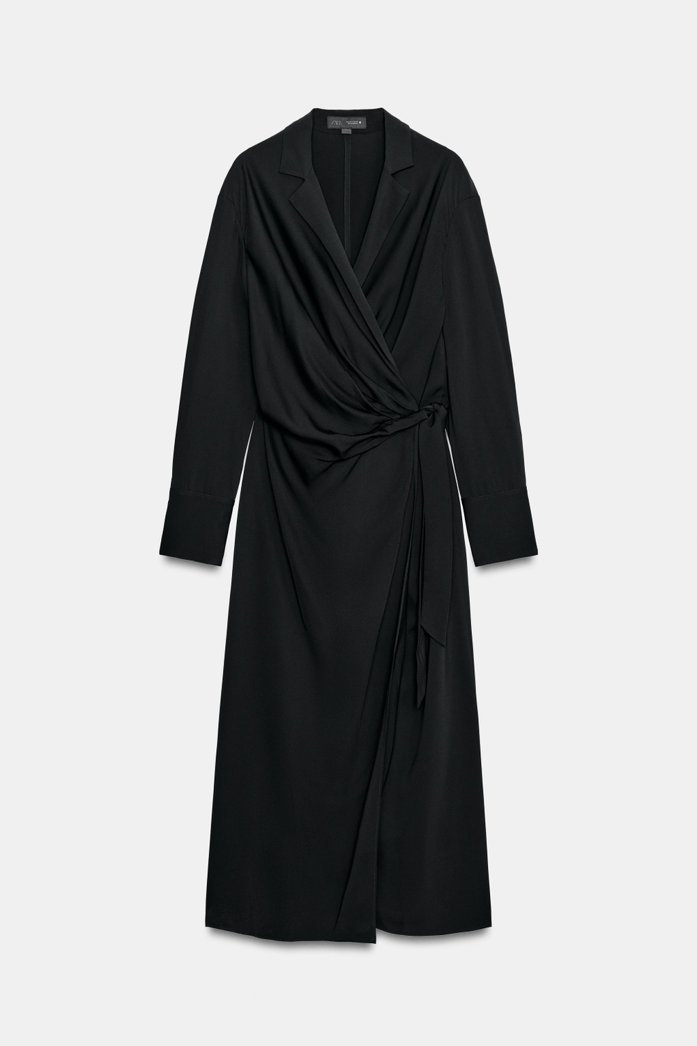 АТЛАСНОЕ ПЛАТЬЕ С УЗЛОМ — ZW COLLECTION — ZARA