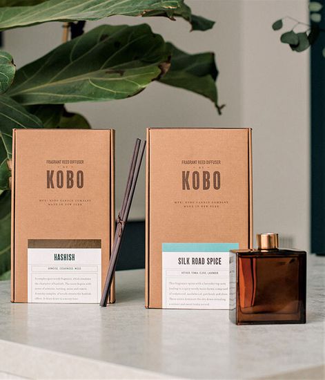 Hashish, комнатный диффузор с палочками Woodblock, Kobo Candles