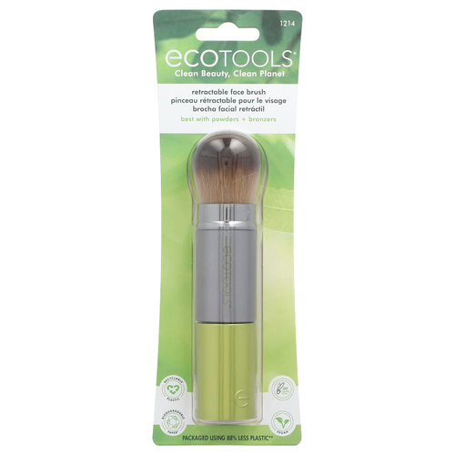 EcoTools, выдвижная кисть для лица, 1 шт.