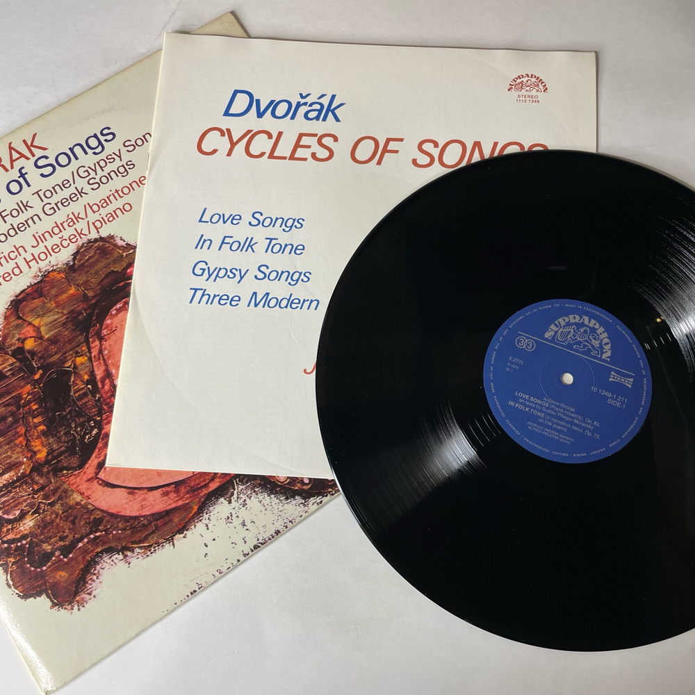 Винтажная виниловая пластинка LP Anton n Dvorak Дворжак, Jindrich Jindrak, Alfred Holecek, Love Songs, Op. 83, In Folk Tone, Op. 73 (Чехословакия 1984)
