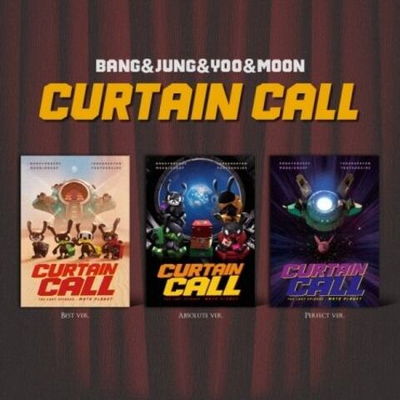 Альбом BANG YONGGUK & JUNG DAEHYUN & YOO YOUNGJAE & MOON JONGUP - CURTAIN CALL 1st EP Album RANDOM Version
