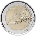2 евро 2005 Италия. 1-я годовщина подписания Европейской конституции. UNC