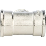 STOUT Тройник ВВ переходной никелированный 1"*3/4*1"*