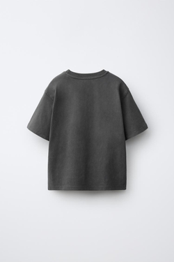 ZARA ФУТБОЛКА С ЗАКЛЕПКАМИ, АНТРАЦИТОВО-СЕРЫЙ