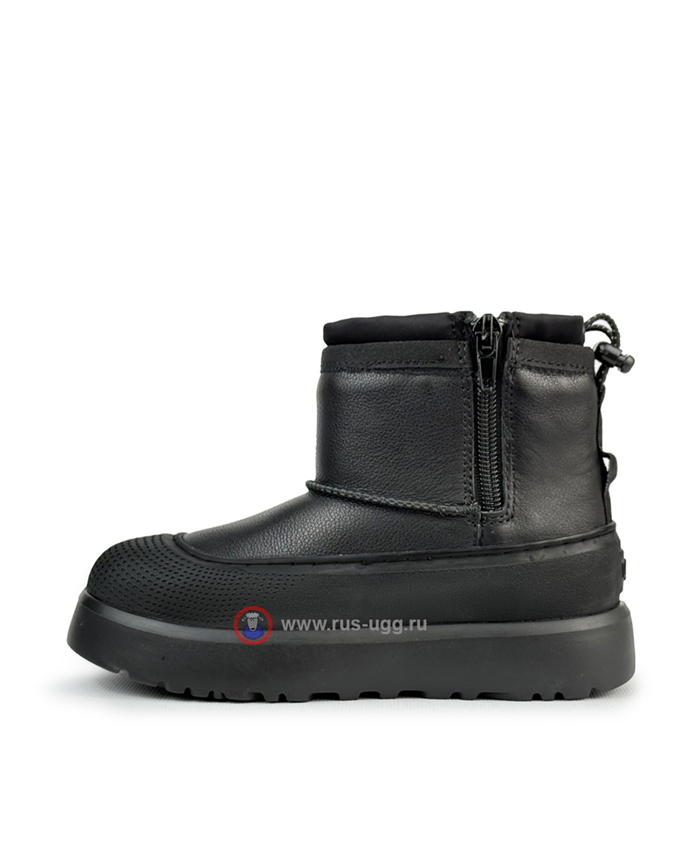 UGG KIDS MINI WEATHER HYBRID Black Leather
