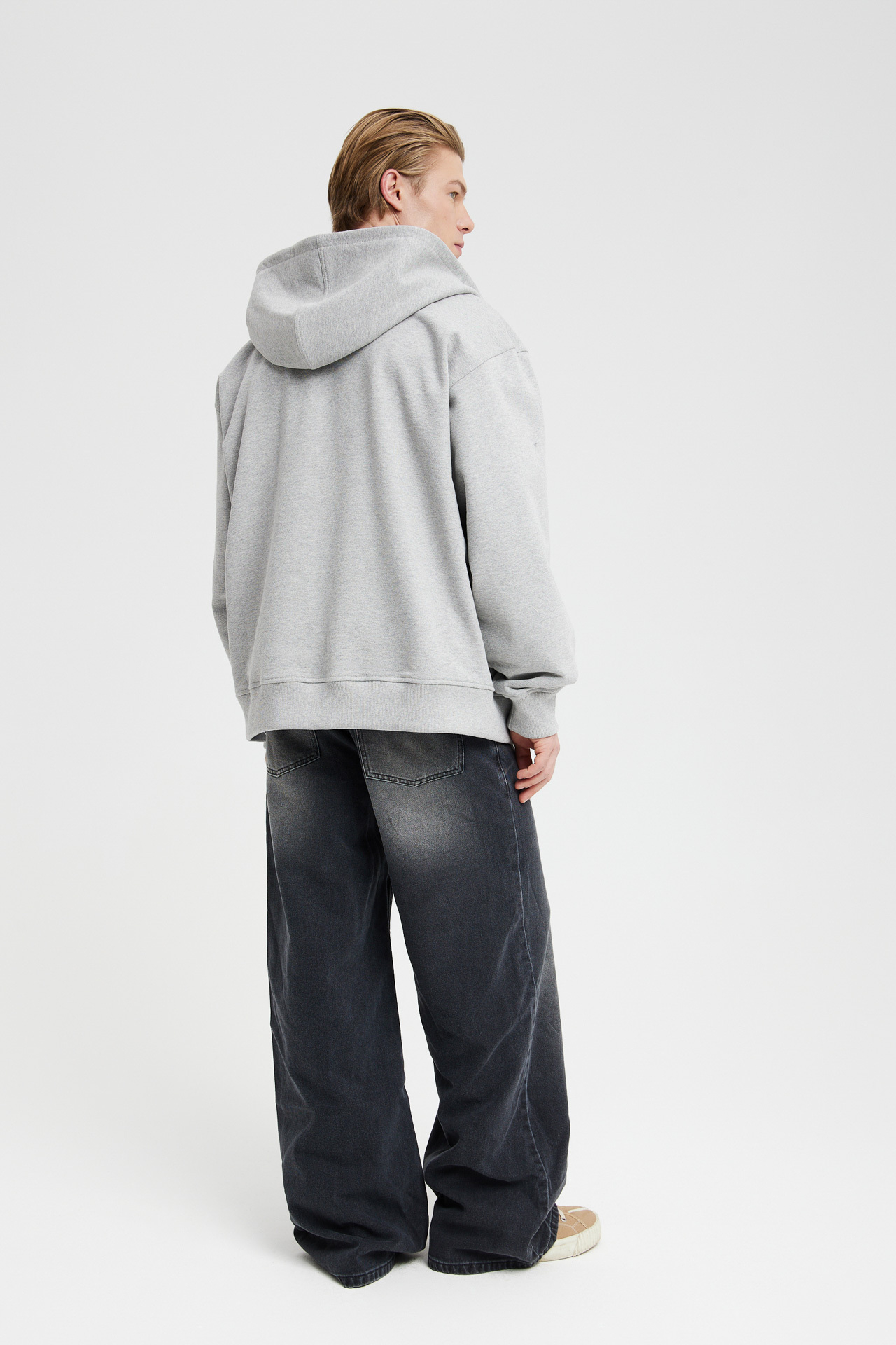 Худи на молнии "GREY"