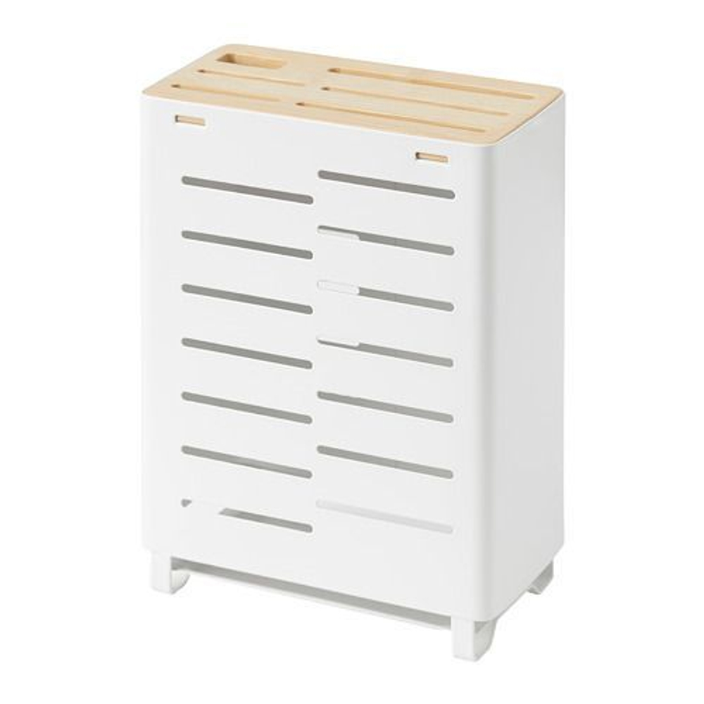 IKEA Подставка для ножей AVSTEG, бамбук/белый металл, 23 см (из Эстонии)