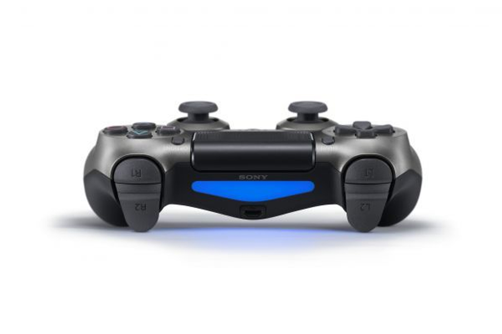 Беспроводной контроллер DualShock 4 (стальной черный, 2ое поколение, CUH-ZCT2E: SCEE) + бонус чехол