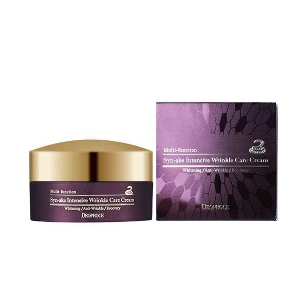 DEOPROCE Крем против морщин с пептидом змеи (эффект ботокса) Multi-Function Syn-ake Intensive Wrinkle Care Cream 100 ml