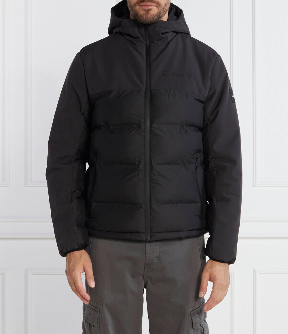 Куртка MIX MEDIA QUILT HOOD Calvin Klein - черный(K10K111889)
