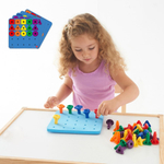 Образовательная мозаика "Peg Board. Большая" EDX (с карточками заданий)