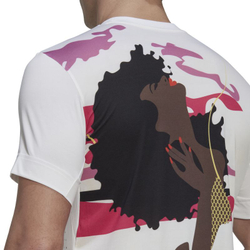 Мужская теннисная футболка Adidas New York Printed Tee - white