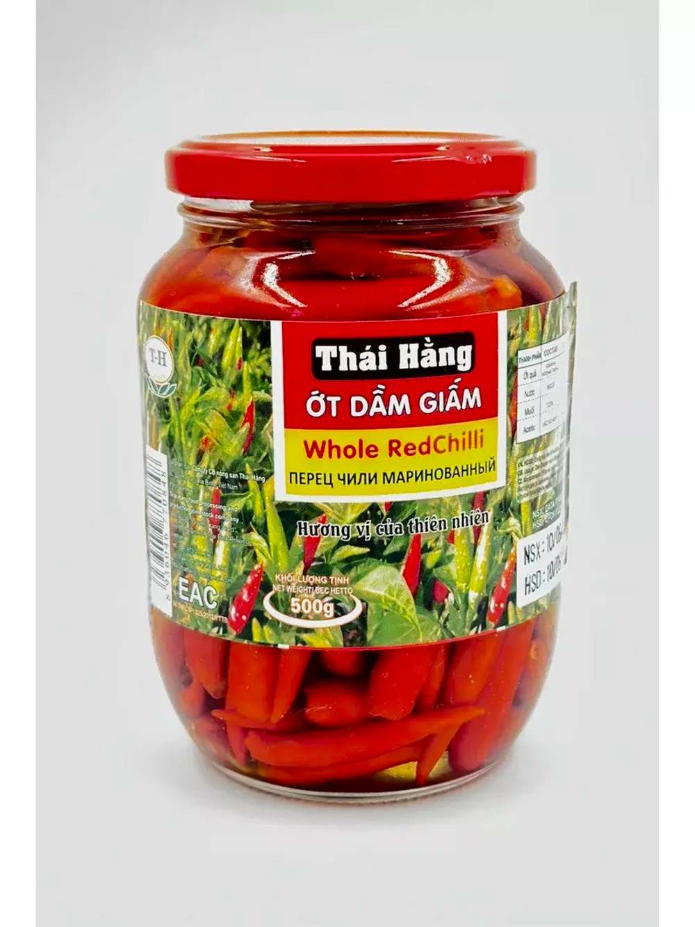 Вьетнамский перец чили острый, маринованный, Thai Hang