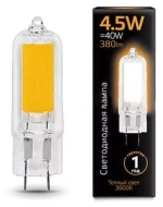 Лампа Gauss LED G4 4.5W AC220-240V 380lm 3000K 107807104