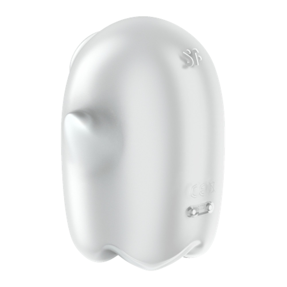 Мини-вибратор с воздушной стимуляцией Satisfyer Glowing Ghost серый (светится в темноте)