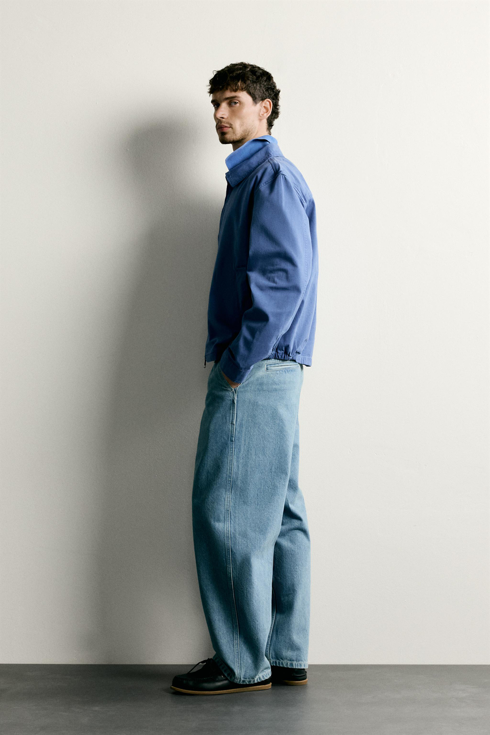 КУРТКА REGULAR FIT ИЗ ВАРЕНОГО ХЛОПКА — ZARA