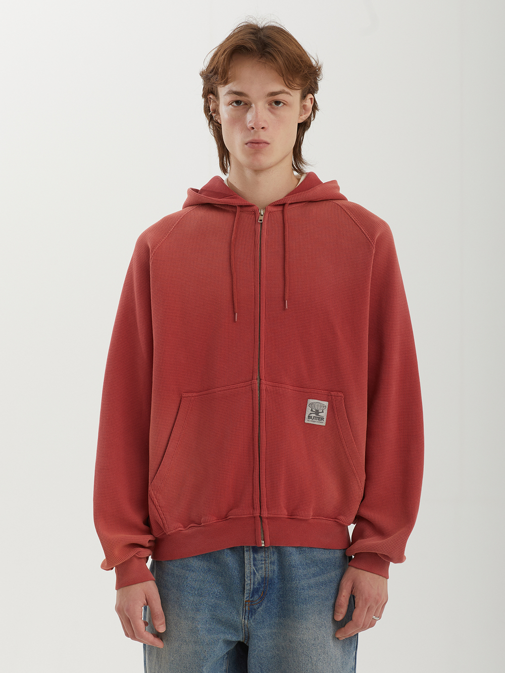 Мужская Толстовка Faded Waffle Zip-thru