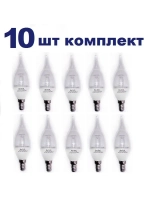 Светодиодная LED лампа CA37 6W E14 тёпл. пр. 10шт