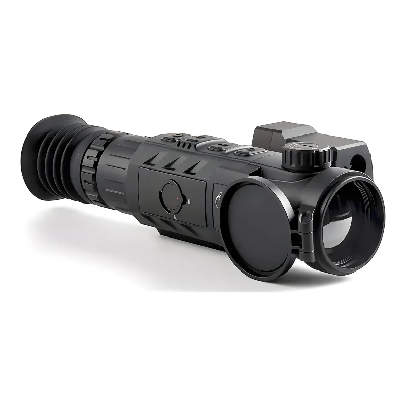 Прицел тепловизионный Longot TL342 LRF, 384x288, D42, с дальномером - вид спереди с открытой крышкой