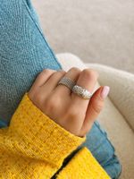 Кольцо Пузыри, широкое / Bubble