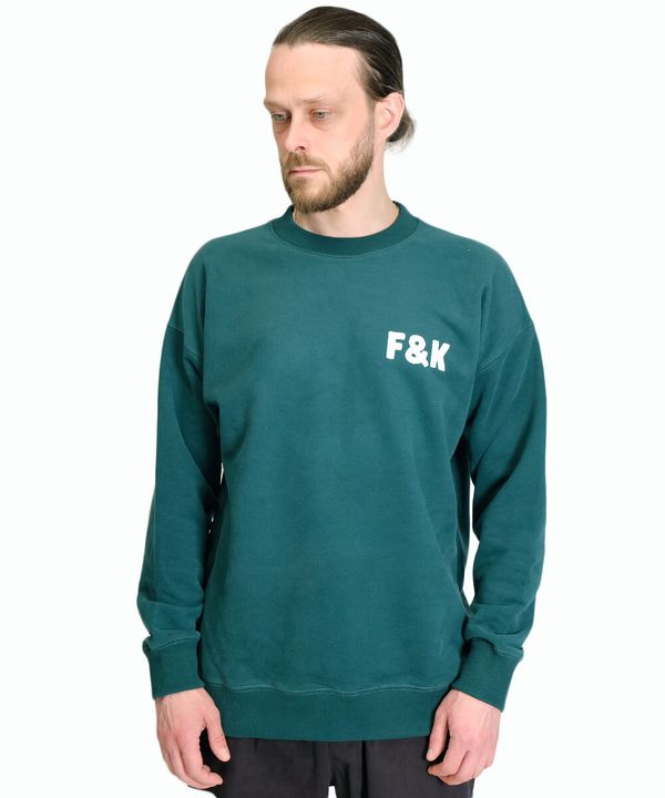 Толстовка F&K темно-зеленая - фото 3