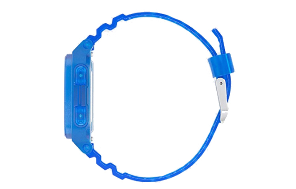 Adidas Originals STREET Wrist Watch Electronic Movement Resin Strap 47 Blue Dial Men"s Watches 50m Water Resistant