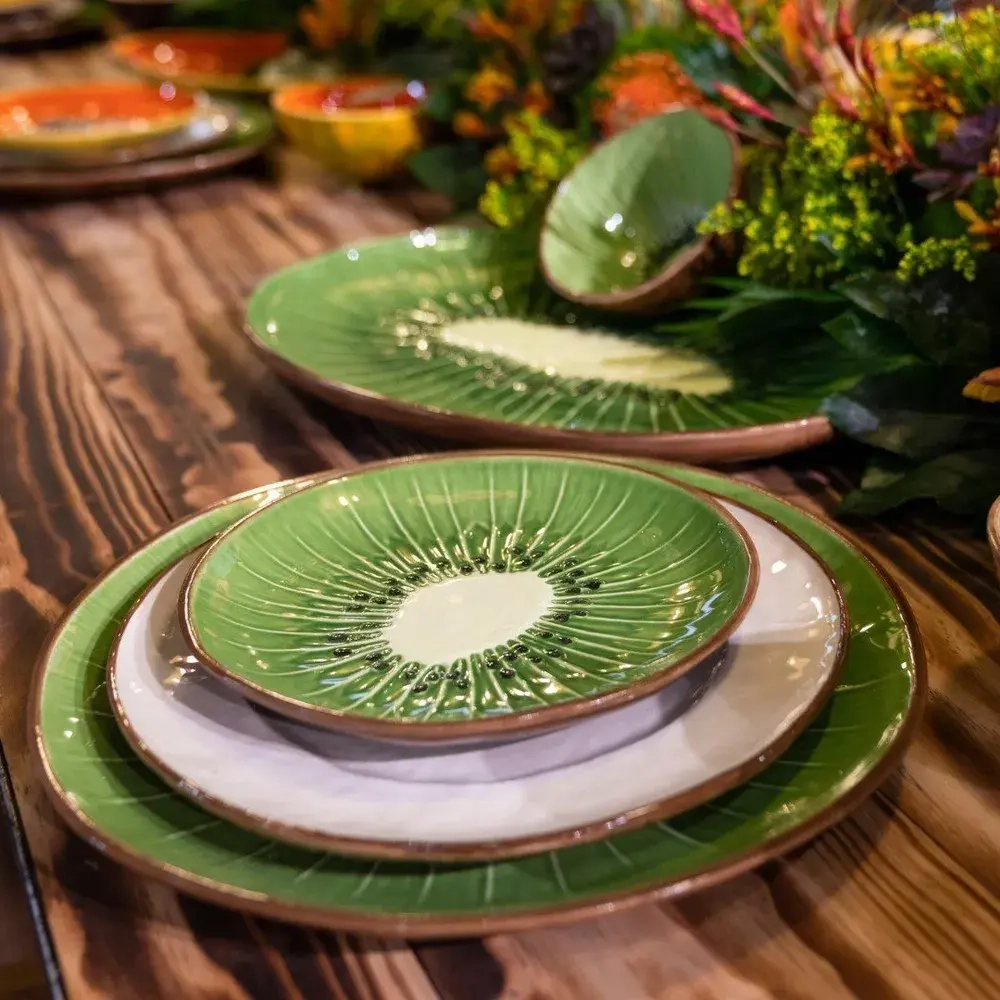 Тарелка десертная Bordallo Pinheiro Tropical Fruits Kiwi (21.7 см)