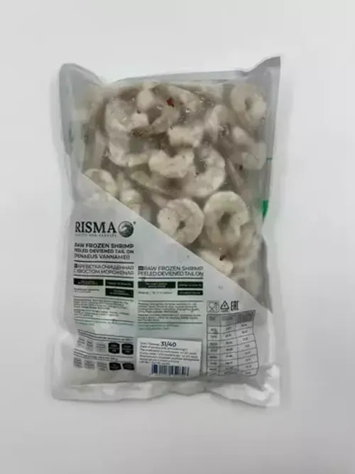 Креветки очищ. с хв.  RISMA 31/40 сырые (1/10) , кг