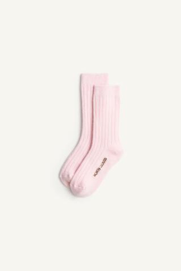 ZARA ДЛИННЫЕ НОСКИ - LIMITED EDITION, РОЗОВЫЙ/БЕЛЫЙ