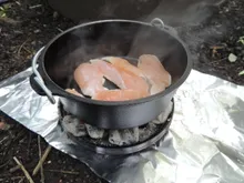 Жаровня чугунная на ножках, 36 см, 9.5 л, угольная, Lodge