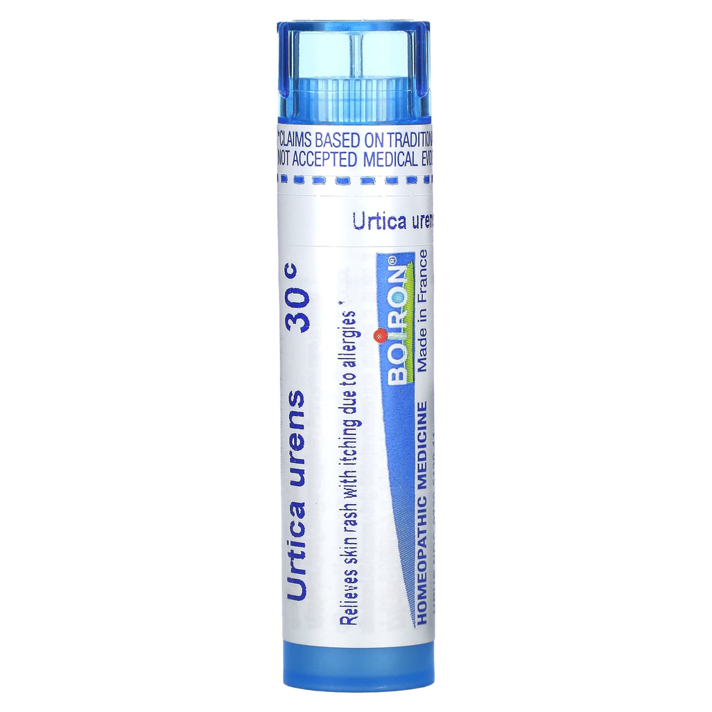 Boiron, Urtica urens, 30C, для облегчения кожной сыпи, прибл. 80 гранул