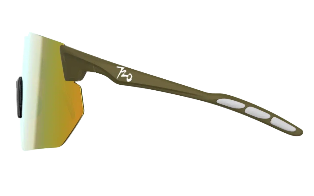 Спортивные очки с диоптриями 720armour Kamikaze Cylinder + / Olive Branch / Brown Yellow Ti Lens