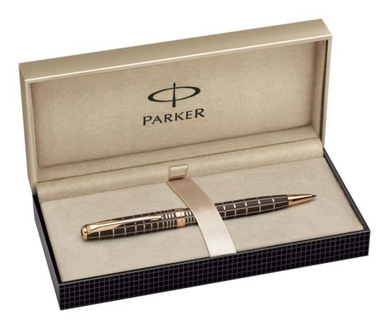 Шариковая ручка Parker Sonnet K531 PREMIUM Masculine, цвет: Brown PGT, стержень: Mblack, 1859485