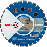 Диск алмазный для асфальта KRUGO 500x25,4x40x4,2x10/17mm, лазерная наплавка, LAB20HY