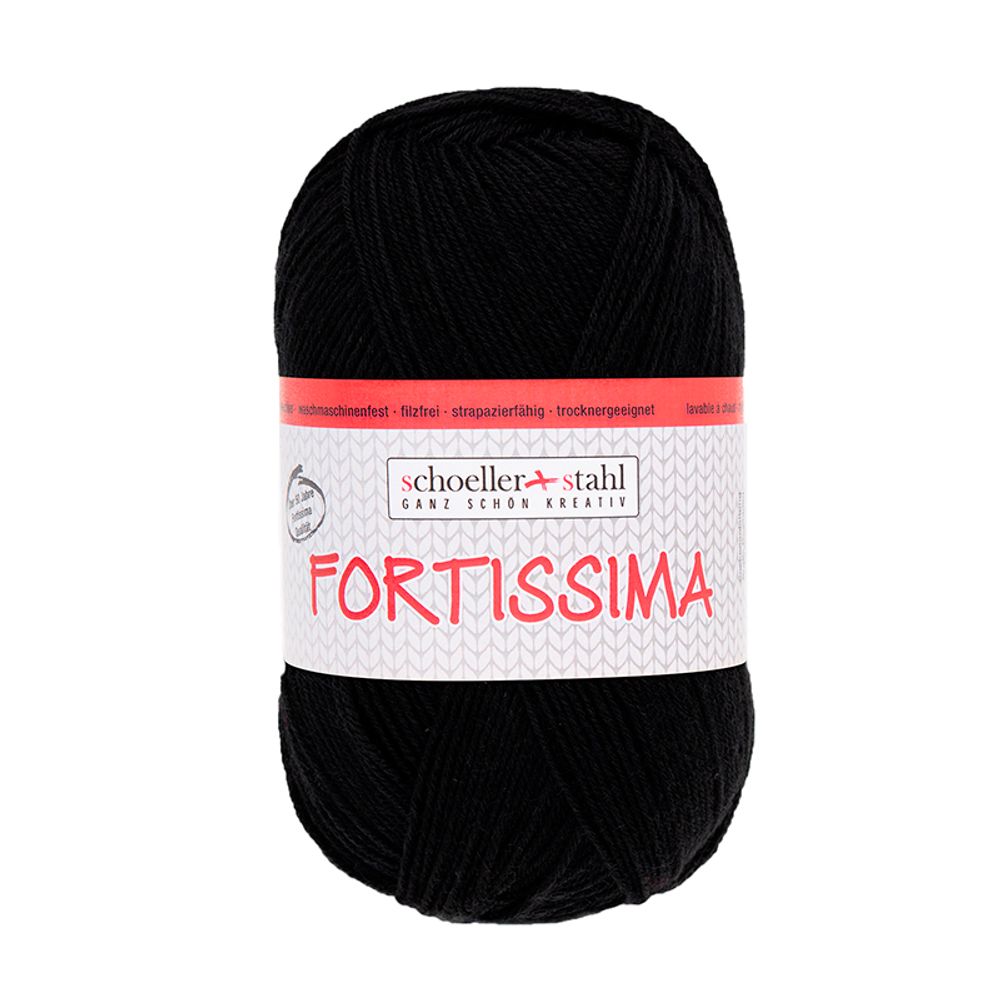 Пряжа Austermann (Аустерманн) Fortissima 100 / уп.5 мот. по 100 г, 420м, черный Пряжа Austermann (Аустерманн) Fortissima 100 / уп.5 мот. по 100 г, 420м, черный
