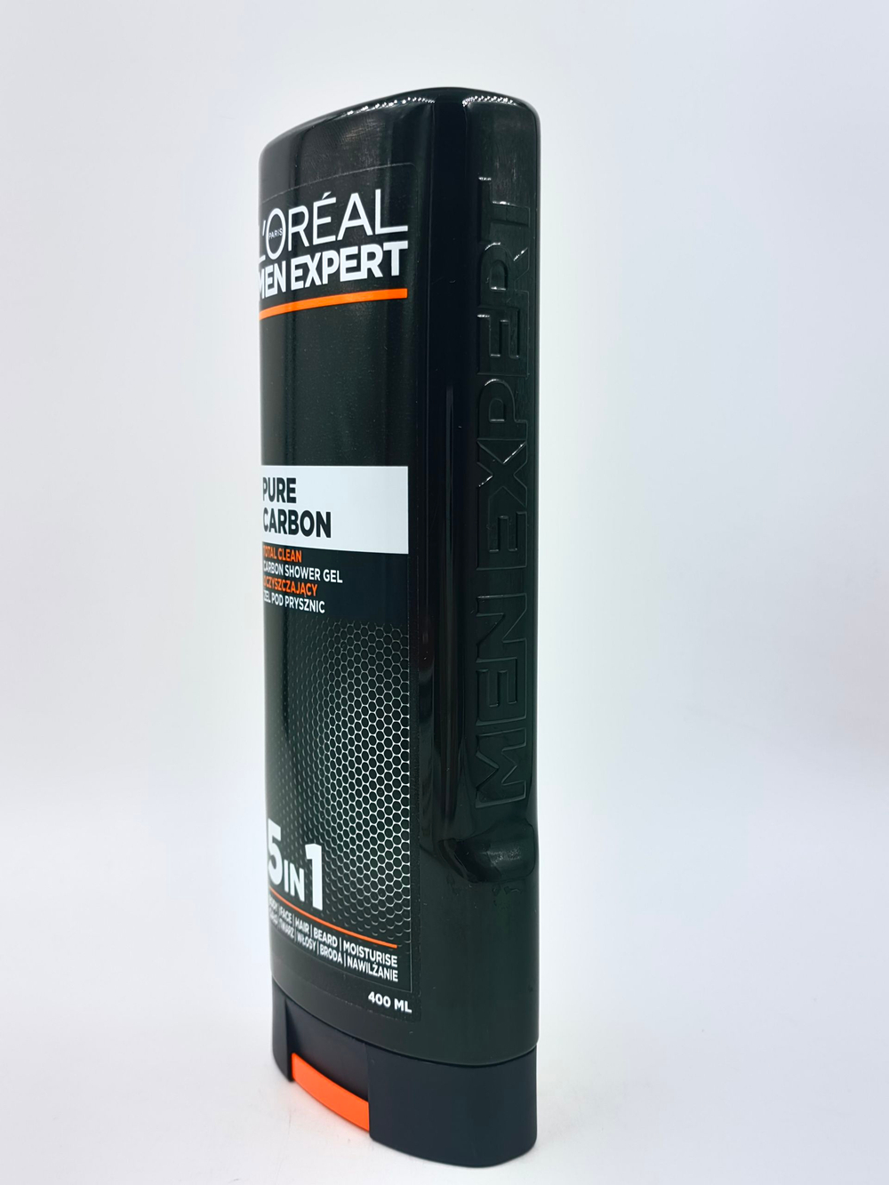 Гель для душа Men Expert Pure Carbon 5в1 с маслом лимона и можжевельника, 400 мл (Франция)